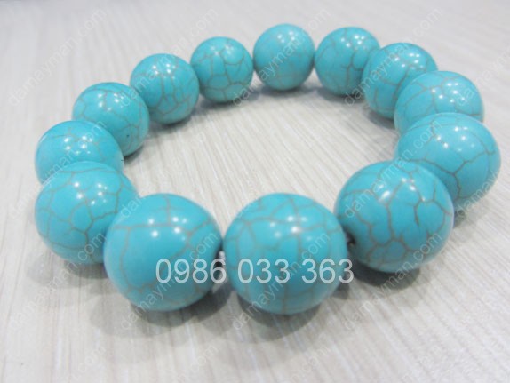 Lắc Tay Đá Turquoise 12ly